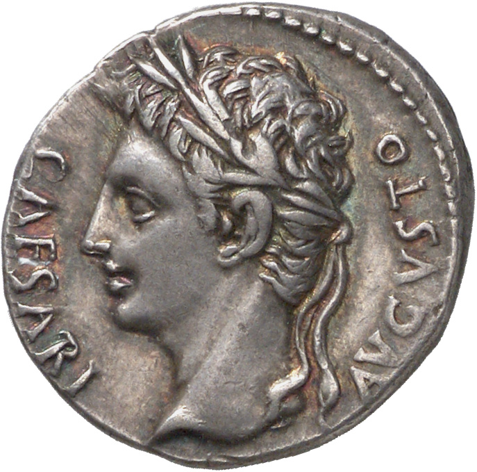 RIC I (second edition) Augustus 108B Augustus obverse, Head of Augustus, laureate, left