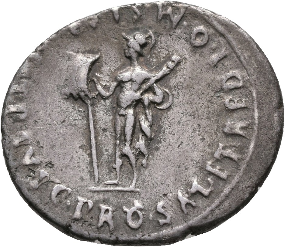 RIC I (second edition) Augustus 150A Augustus reverse, Mars, helmeted and cloaked, standing left, holding vexillum in righ...
