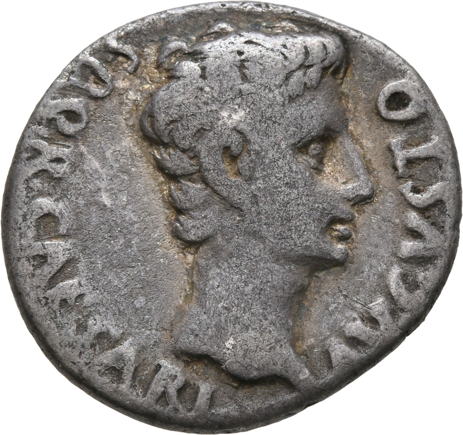 RIC I (second edition) Augustus 150A Augustus obverse, Head of Augustus, bare, right