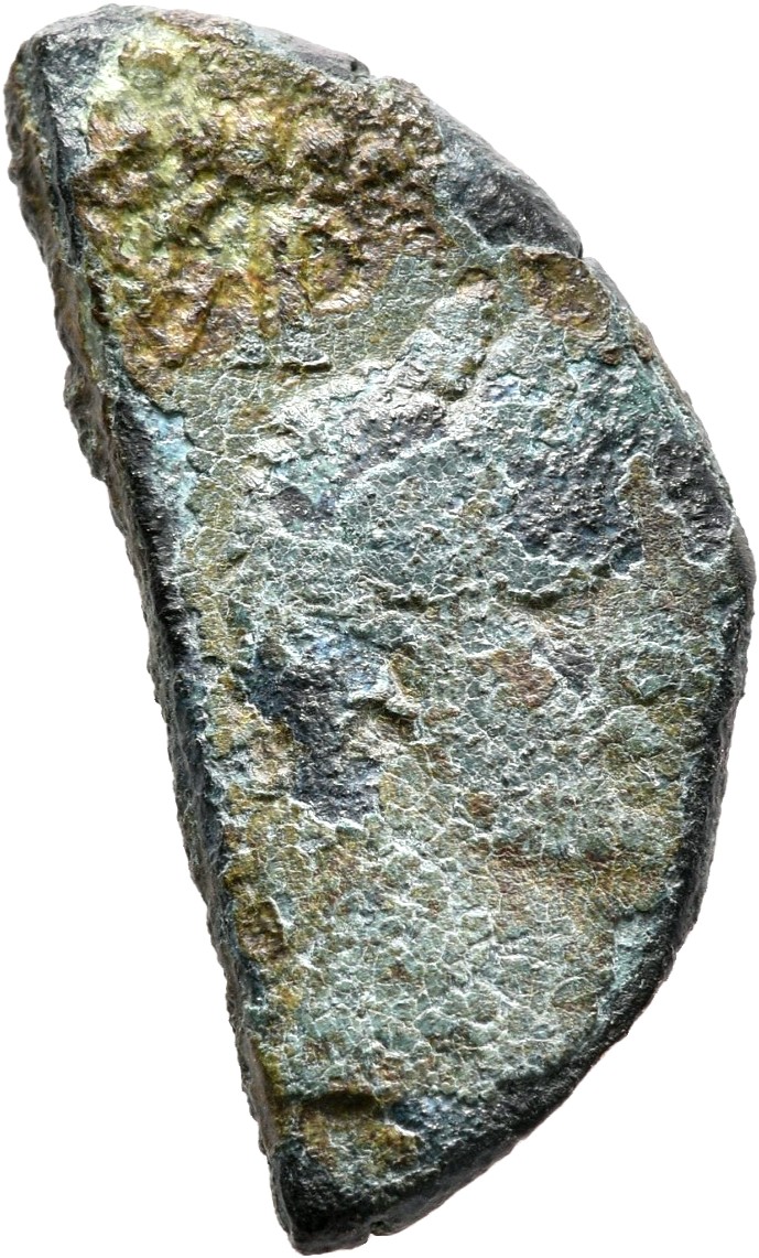 Augustus obverse — Heads of Agrippa (left) and Augustus (right) back to back, Agrippa wearing combined rostral crown and laurel wreath and Augustus wearing oak-wreath