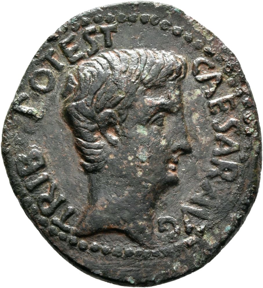 RIC I (second edition) Augustus 15A Augustus obverse — Head of Augustus, bare, right