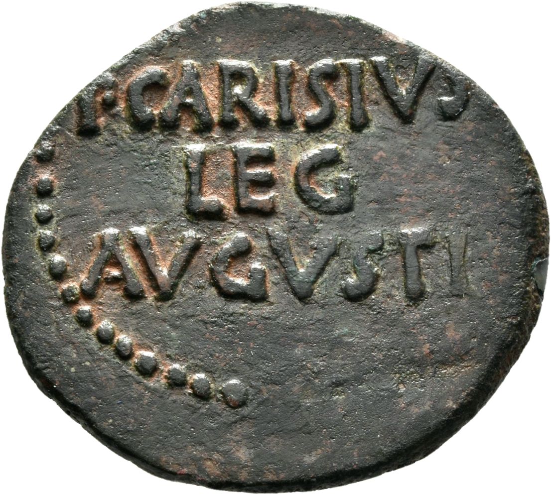 RIC I (second edition) Augustus 15A Augustus reverse — Legend in three lines
