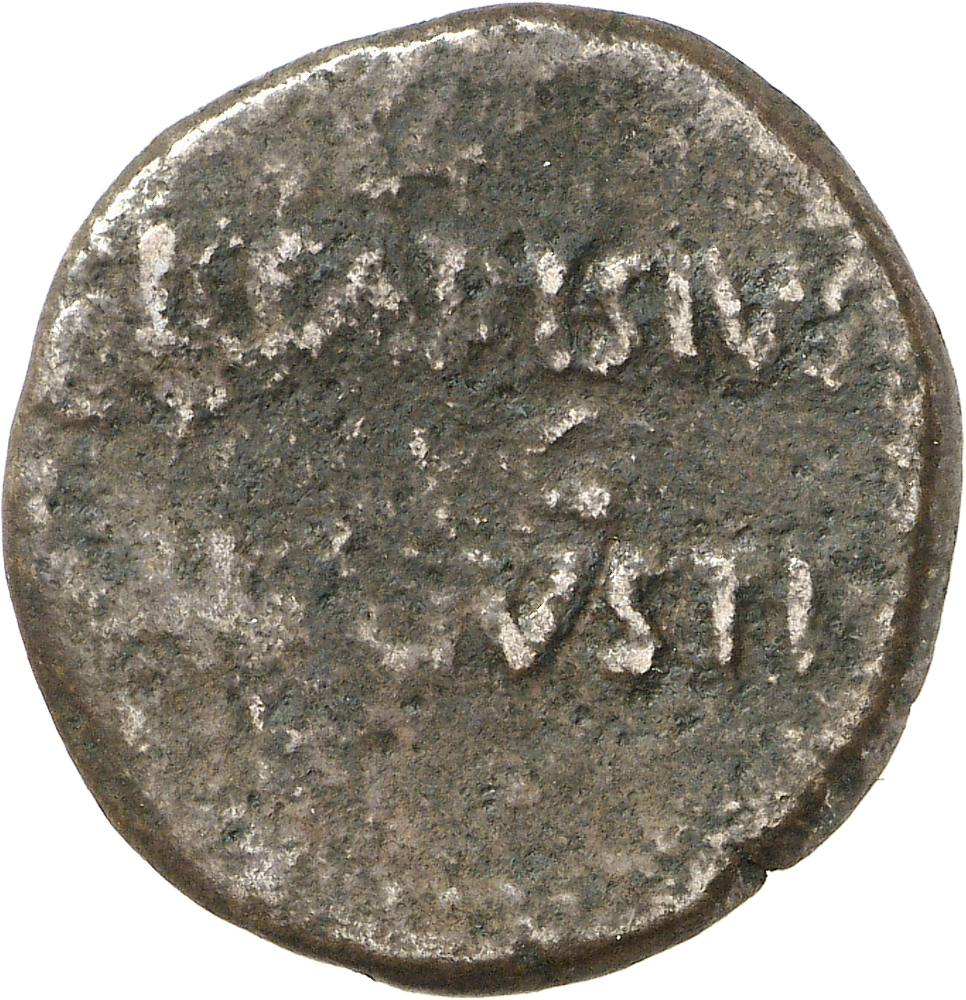 RIC I (second edition) Augustus 15B Augustus reverse, Legend in three lines