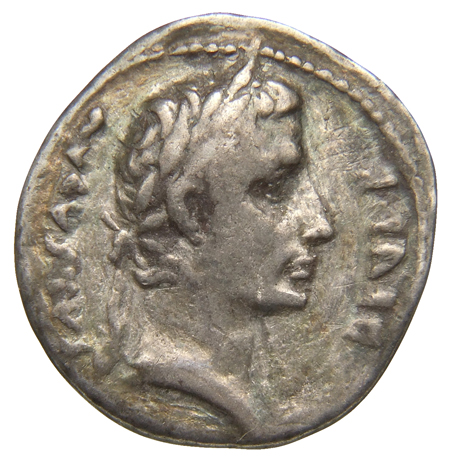 RIC I (second edition) Augustus 197A Augustus obverse, Head of Augustus, laureate, right