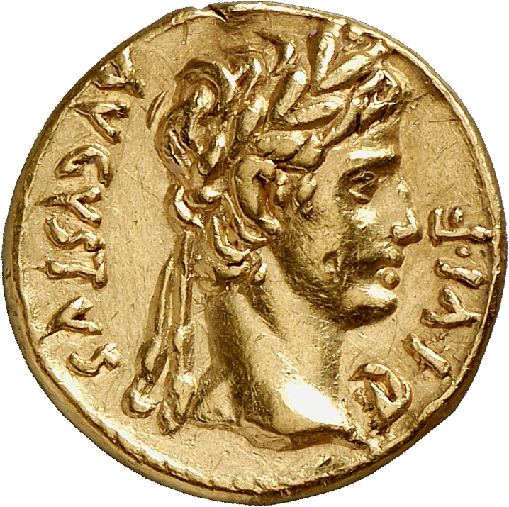 RIC I (second edition) Augustus 198 Augustus obverse, Head of Augustus, laureate, left