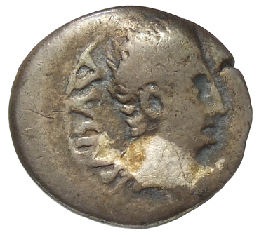 Augustus obverse — Head of Augustus, bare, left