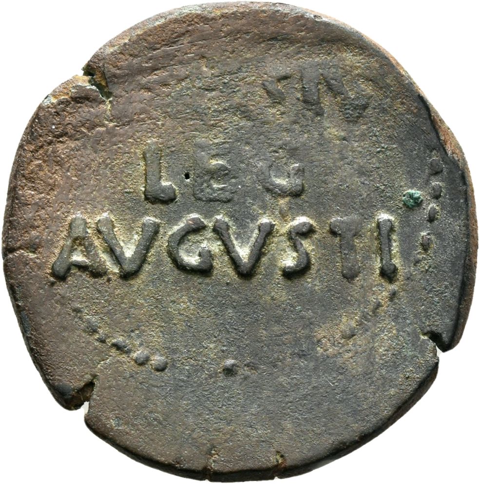 RIC I (second edition) Augustus 20 Augustus reverse, Legend in three lines