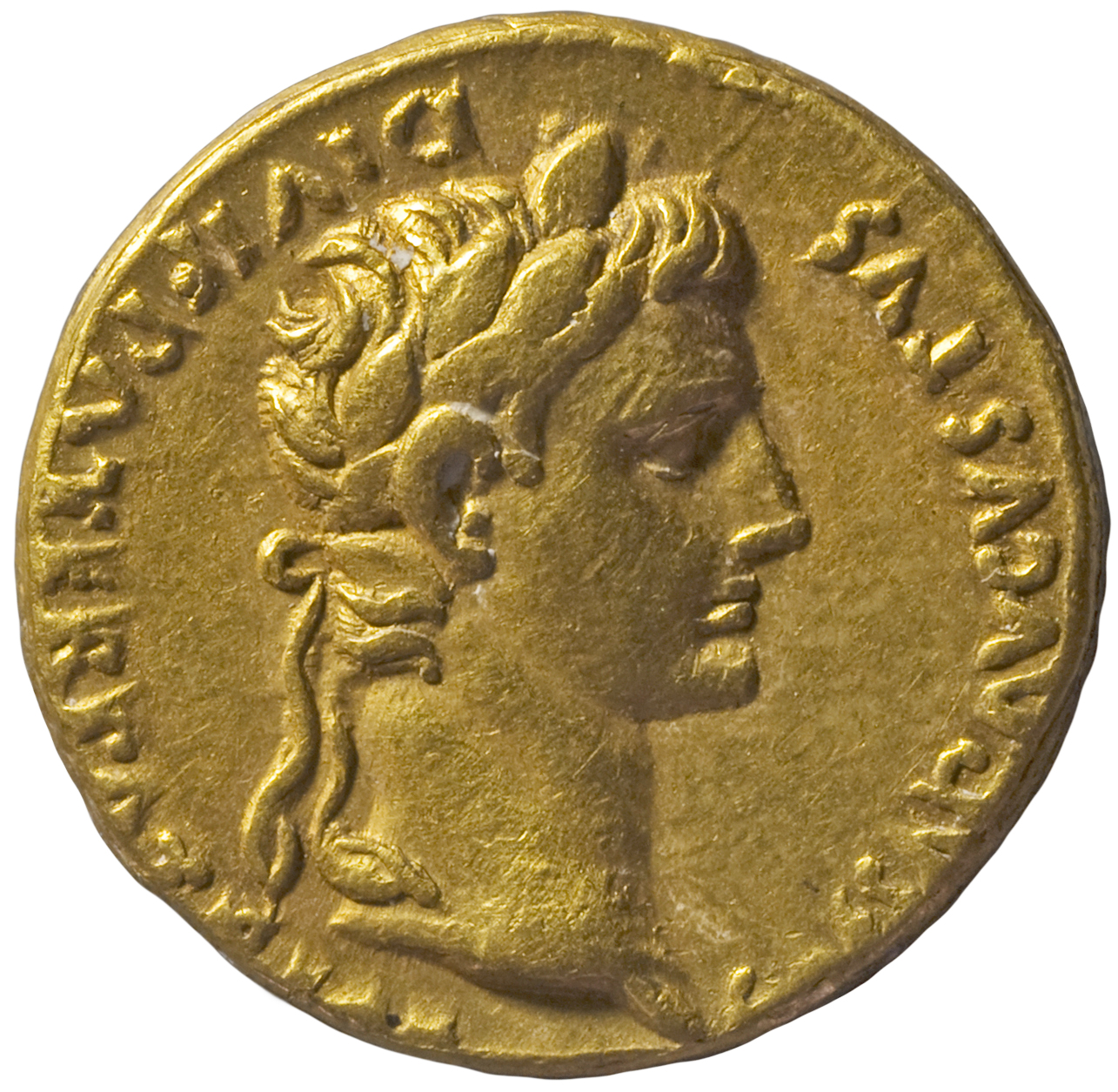RIC I (second edition) Augustus 206 Augustus obverse — Head of Augustus, laureate, right