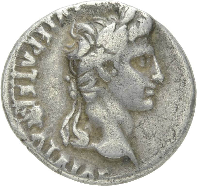 Augustus obverse — Head of Augustus, laureate, right