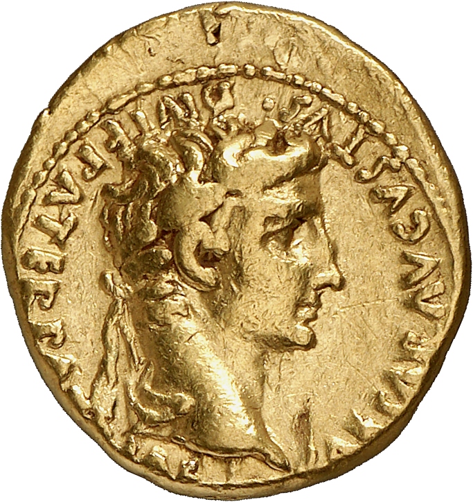 Augustus obverse — Head of Augustus, laureate, right