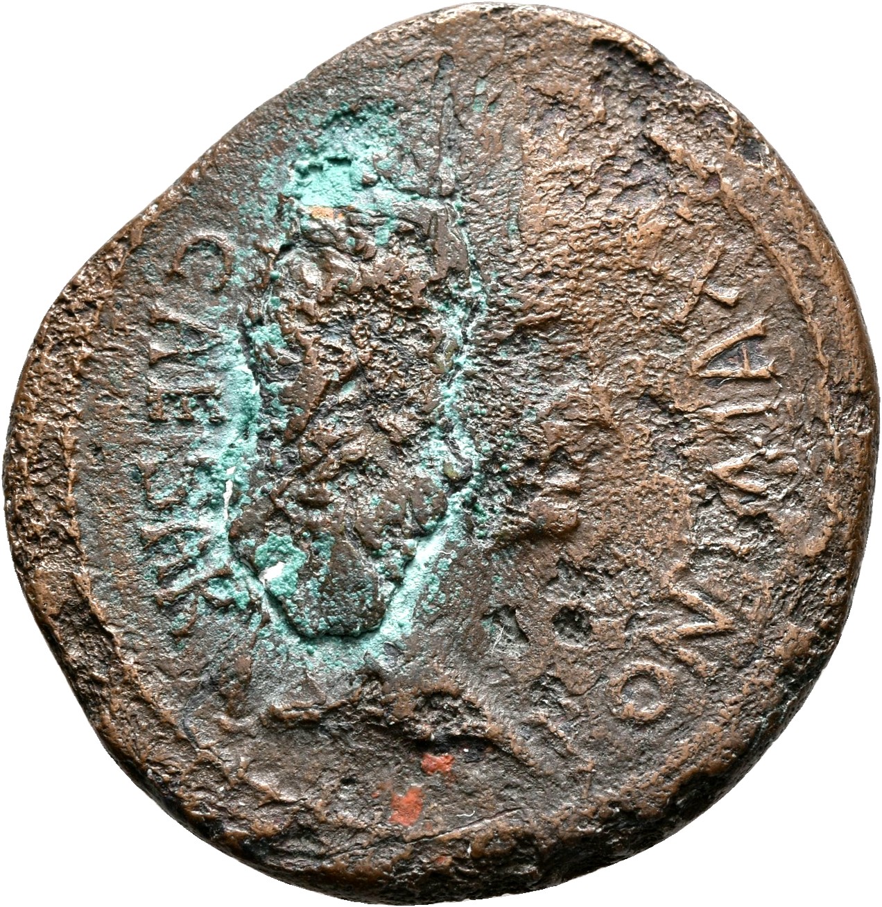 RIC I (second edition) Augustus 229 Augustus obverse, Head of Augustus, laureate, right