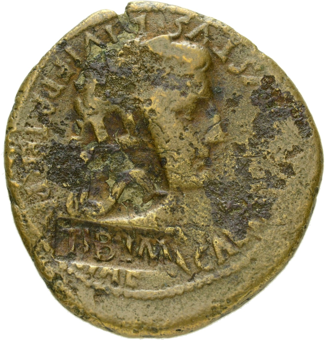 Augustus obverse — Head of Augustus, laureate, right