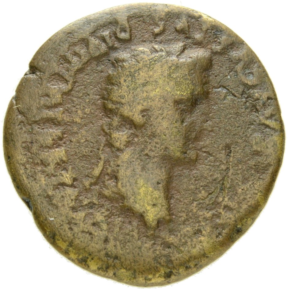 Augustus obverse — Head of Augustus, bare, right