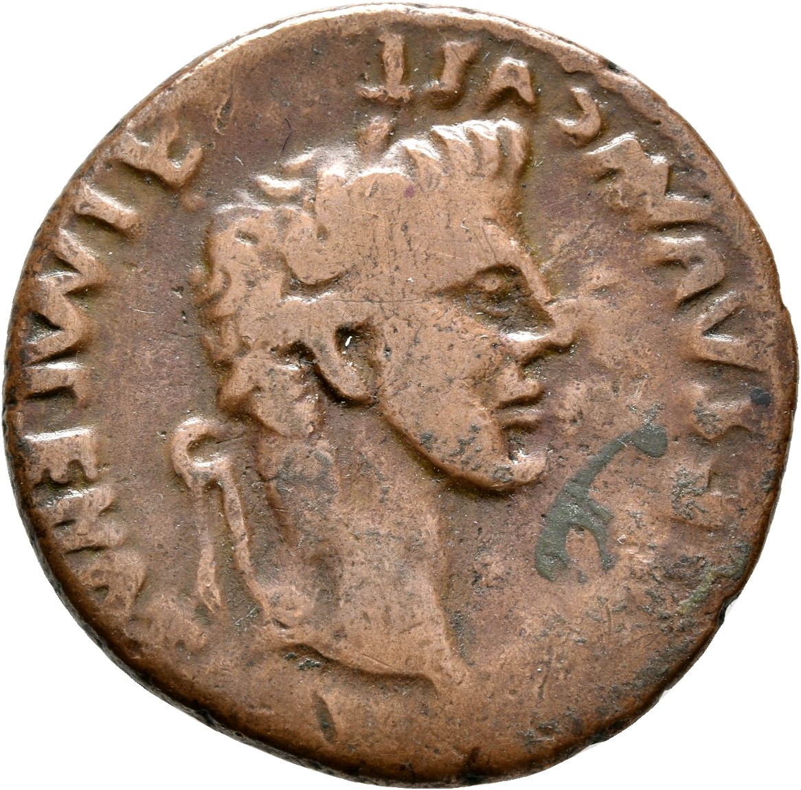 RIC I (second edition) Augustus 243 Augustus obverse — Head of Tiberius, bare, right