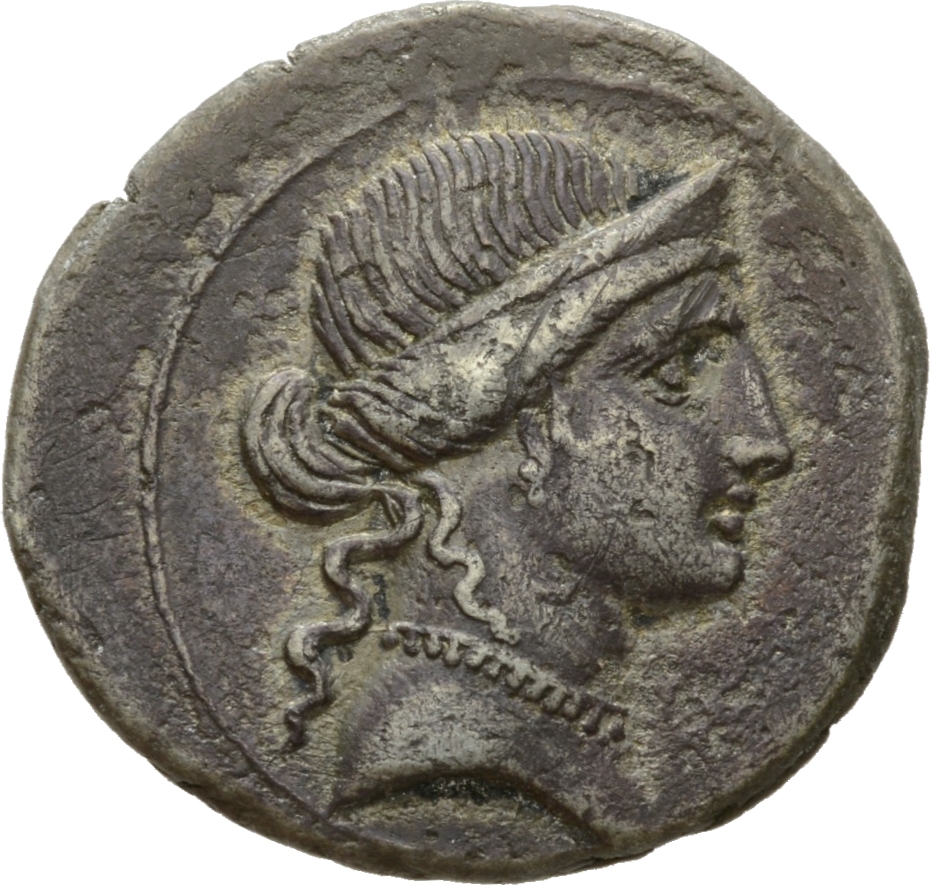 RIC I (second edition) Augustus 251 Augustus obverse, Bust of Venus, right, with stephane and necklace