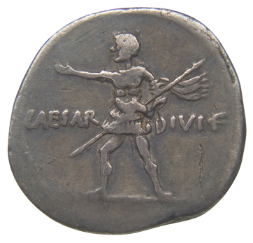 RIC I (second edition) Augustus 251 Augustus reverse, Octavian in military dress advancing left, extending right hand, and...