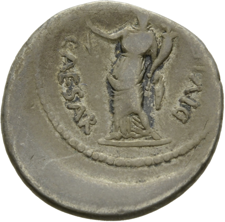 RIC I (second edition) Augustus 252 Augustus reverse, Pax, draped, standing left, holding olive-branch in right and cornuc...