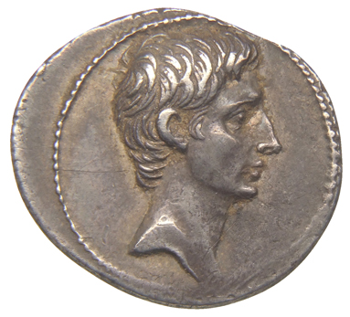 RIC I (second edition) Augustus 252 Augustus obverse, Head of Octavian, bare, right