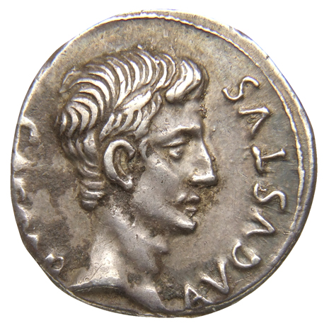 RIC I (second edition) Augustus 297 Augustus obverse, Head of Augustus, bare, right