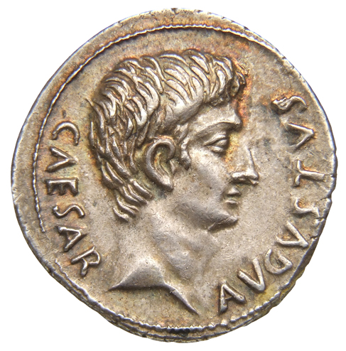 RIC I (second edition) Augustus 299 Augustus obverse, Head of Augustus, bare, right