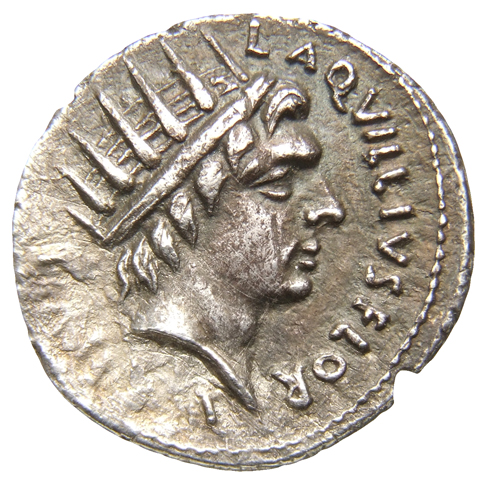 RIC I (second edition) Augustus 303 Augustus obverse, Head of Sol, radiate, right
