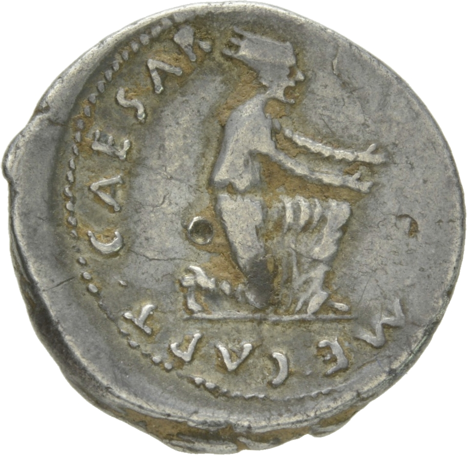 RIC I (second edition) Augustus 306 Augustus reverse, Armenian kneeling right, extending both hands