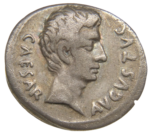 RIC I (second edition) Augustus 309 Augustus obverse, Head of Augustus, bare, right