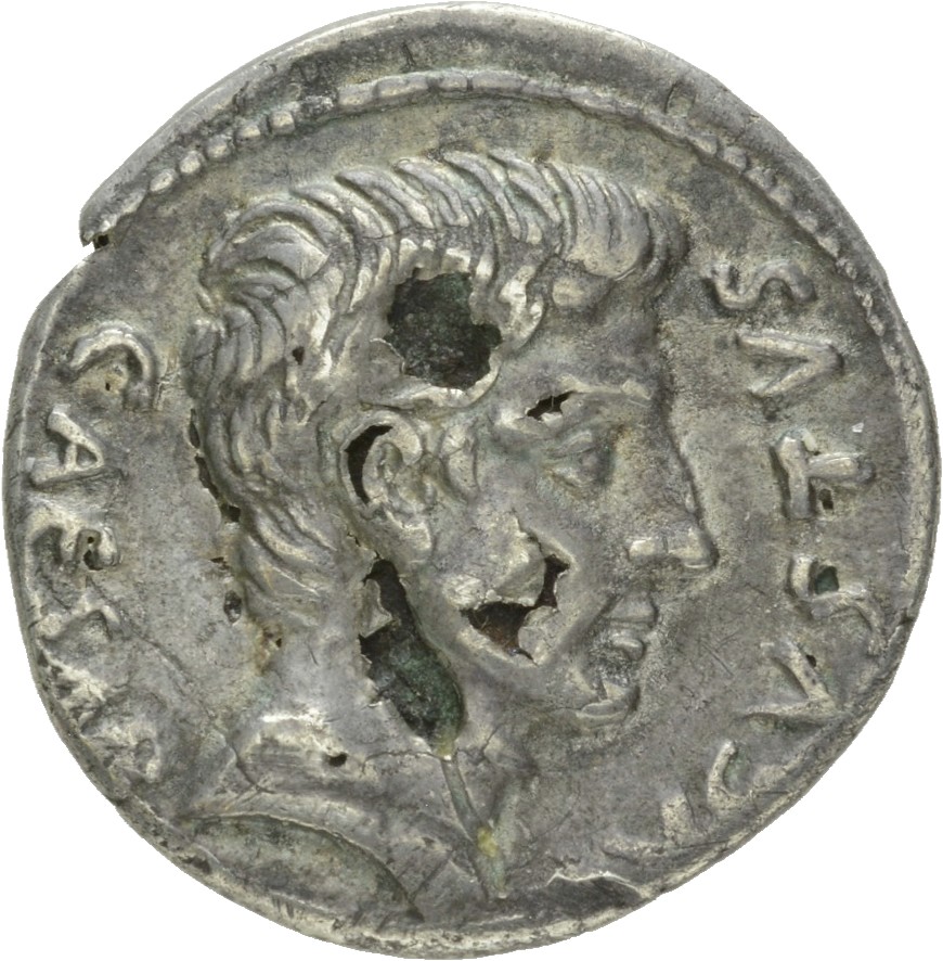 RIC I (second edition) Augustus 317 Augustus obverse — Head of Augustus, bare, right