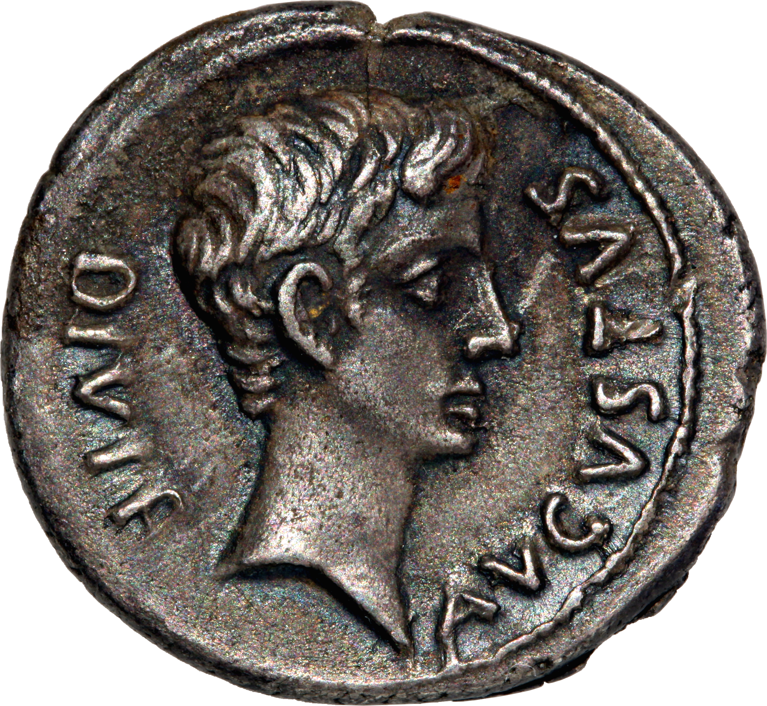 RIC I (second edition) Augustus 338 Augustus obverse — Head of Augustus, bare, right