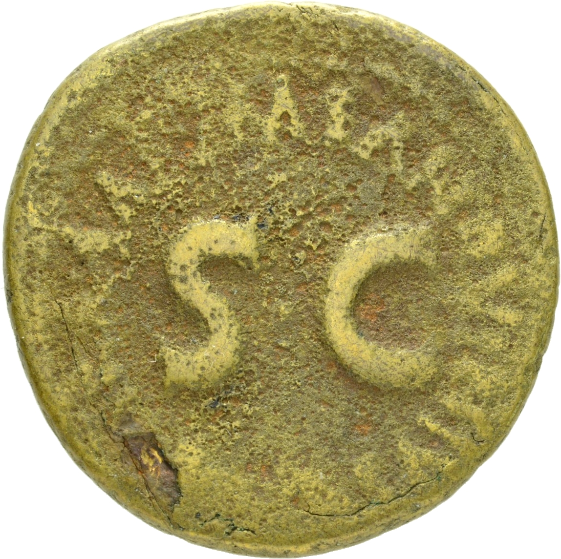 Augustus reverse — Legend surrounding S C