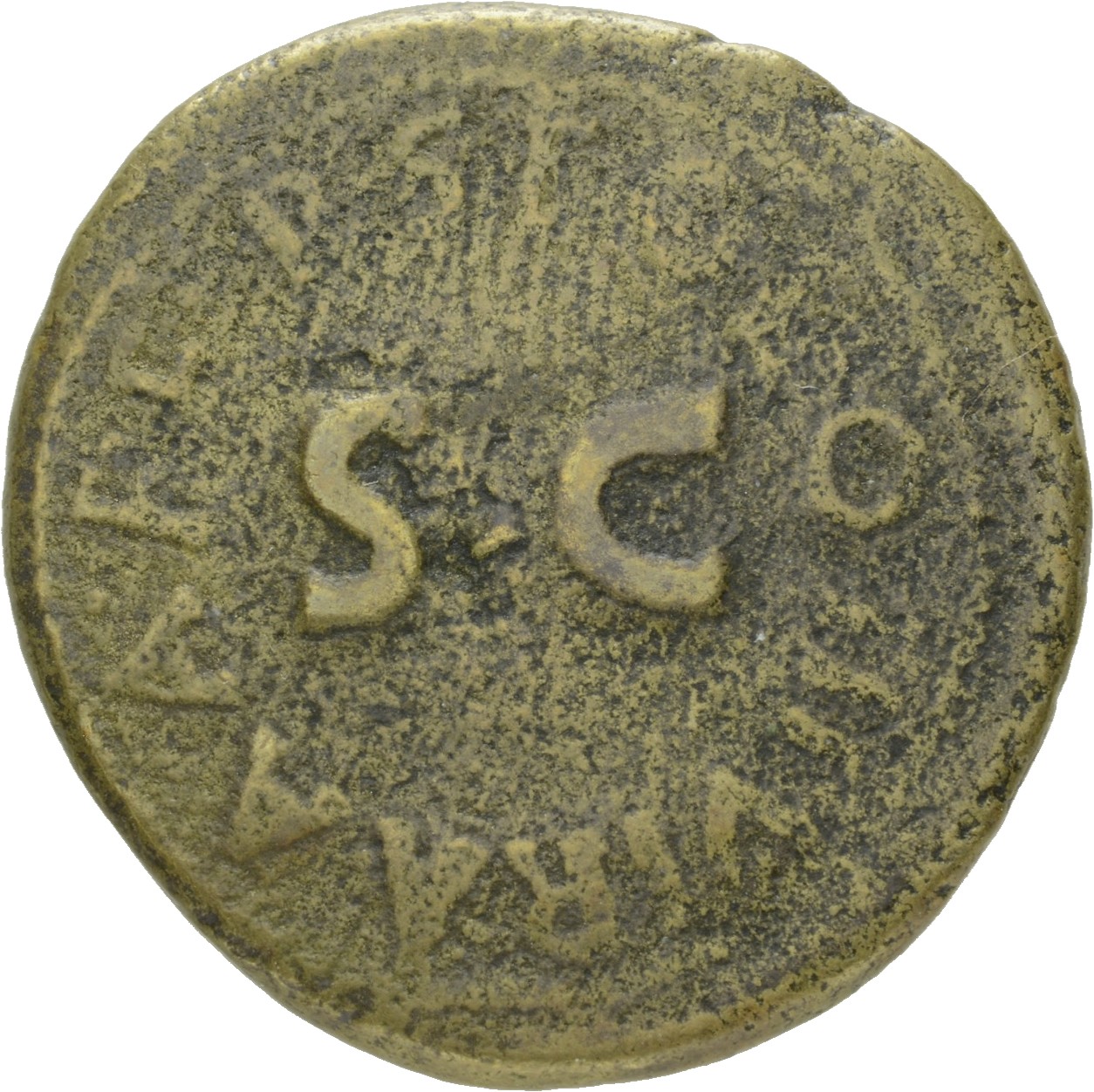 Augustus reverse — Legend surrounding S C