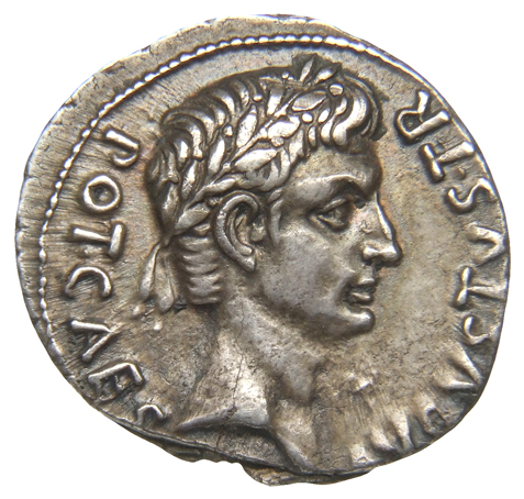 RIC I (second edition) Augustus 354 Augustus obverse, Head of Augustus, bare, right