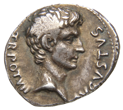 RIC I (second edition) Augustus 360 Augustus obverse, Head of Augustus, bare, right