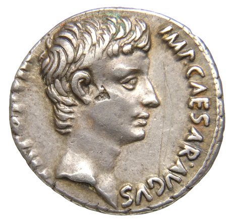 RIC I (second edition) Augustus 363 Augustus obverse, Head of Augustus, bare, right