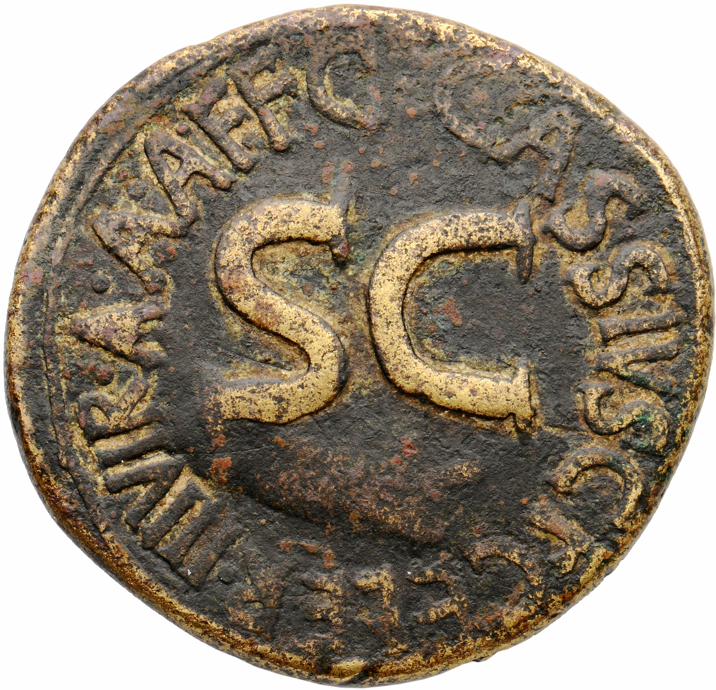 RIC I (second edition) Augustus 374 Augustus obverse — oak-wreath between two laurel branches