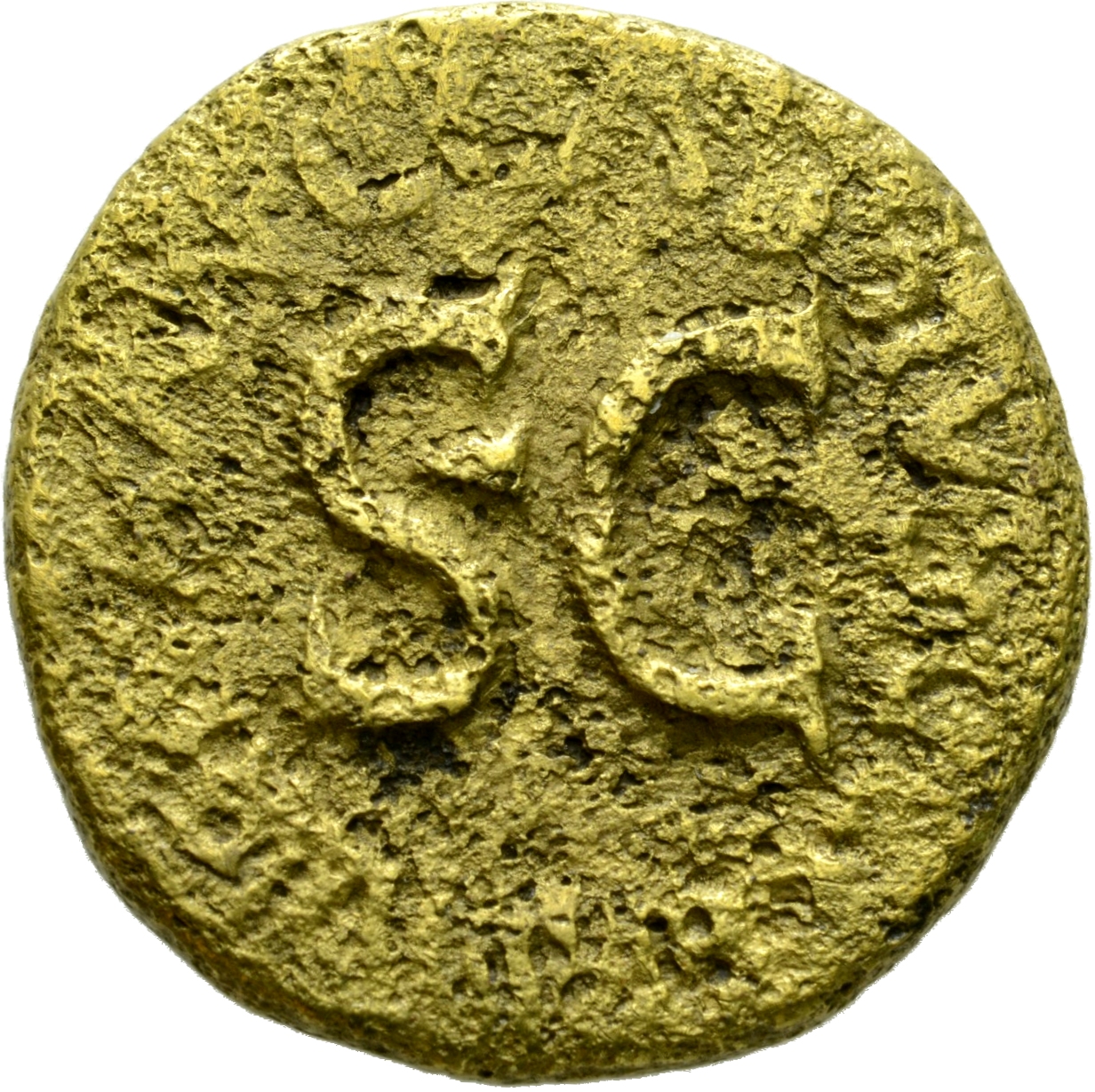 Augustus reverse — Legend surrounding S C