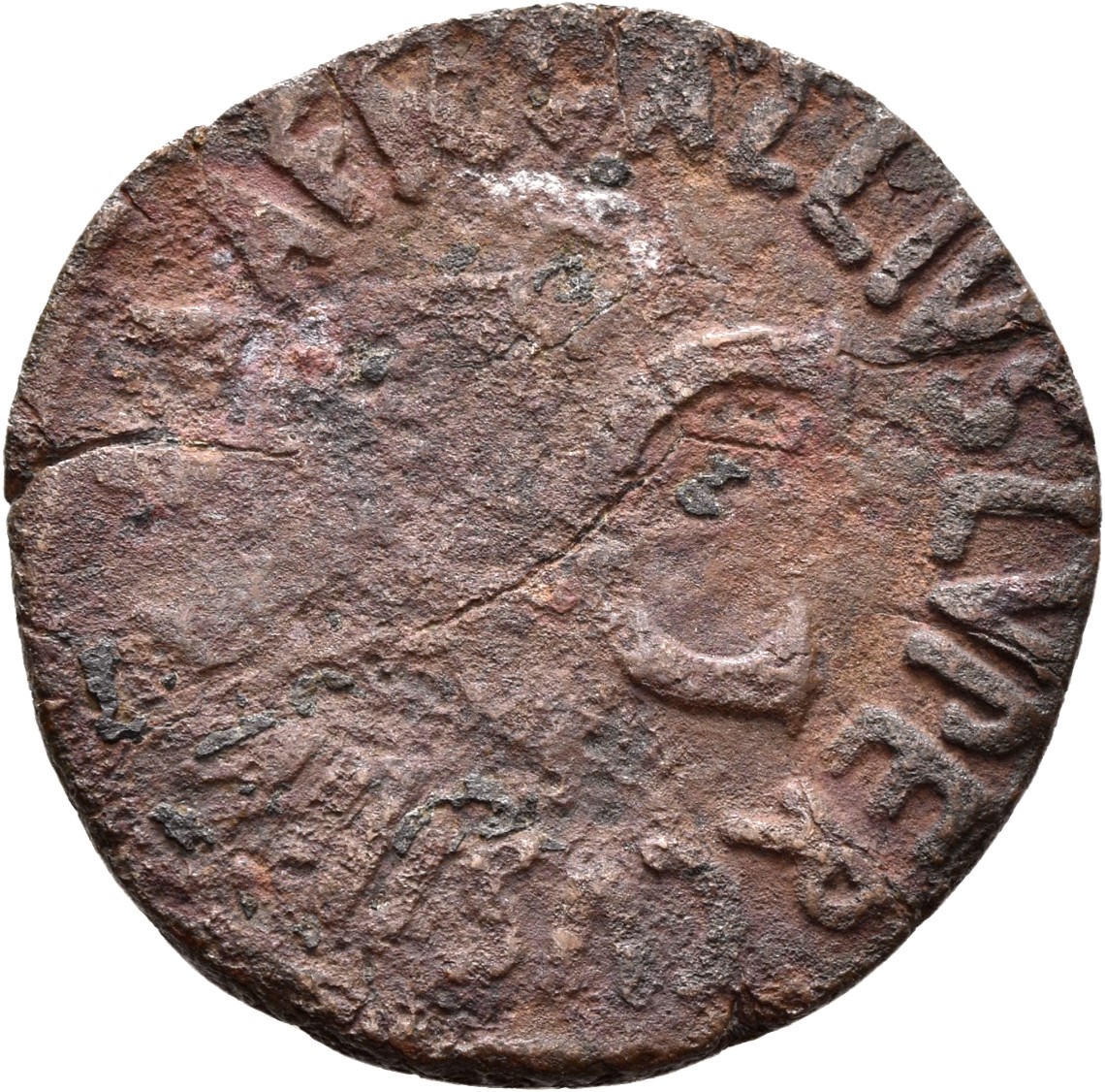 RIC I (second edition) Augustus 379 Augustus reverse — Legend surrounding S C