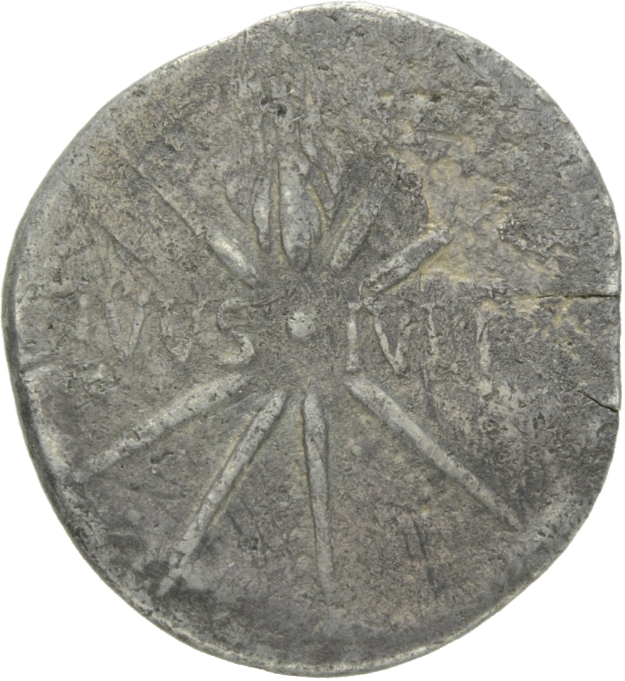 Augustus reverse — Comet with eight rays and tail