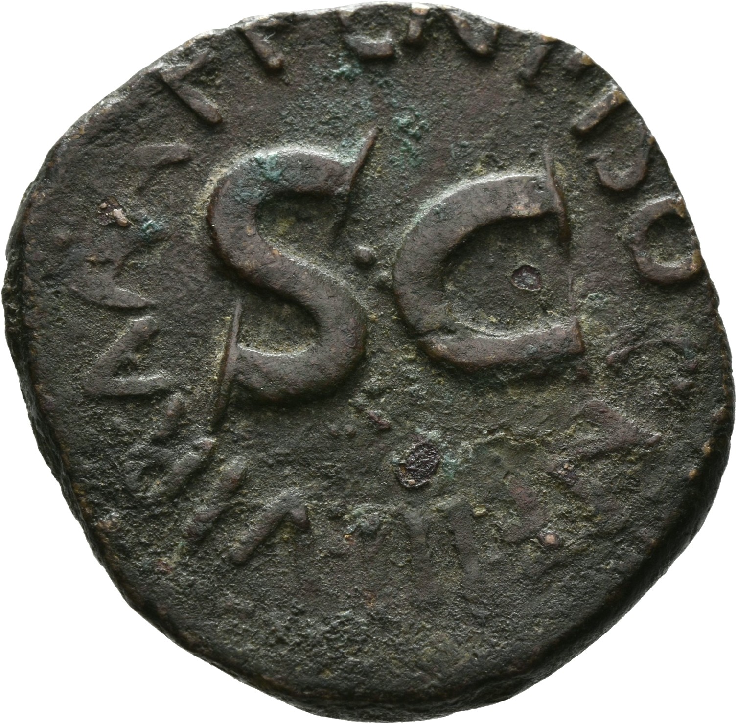 Augustus reverse — Legend surrounding S C