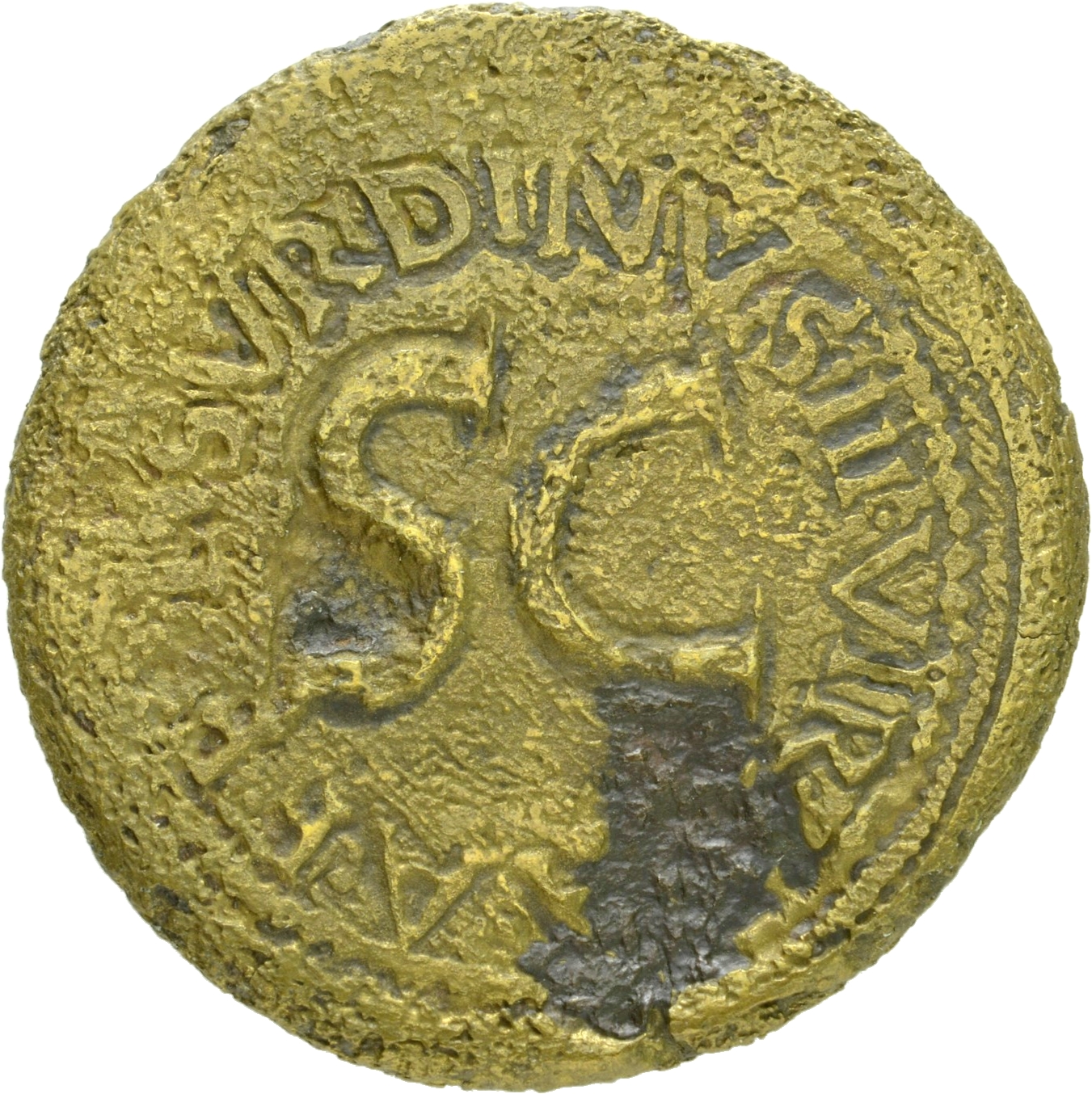 Augustus reverse — Legend surrounding S C
