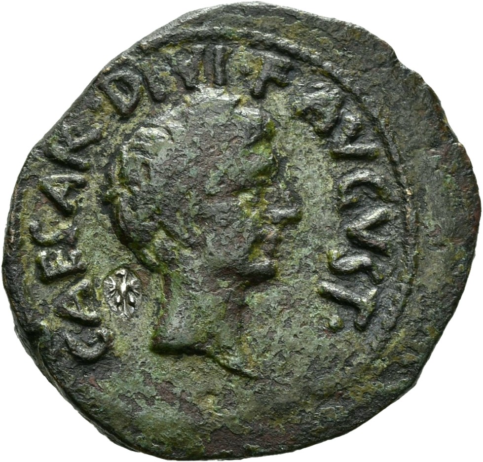 RIC I (second edition) Augustus 391 Augustus obverse, Head of Augustus, bare, right (flat-topped); linear border