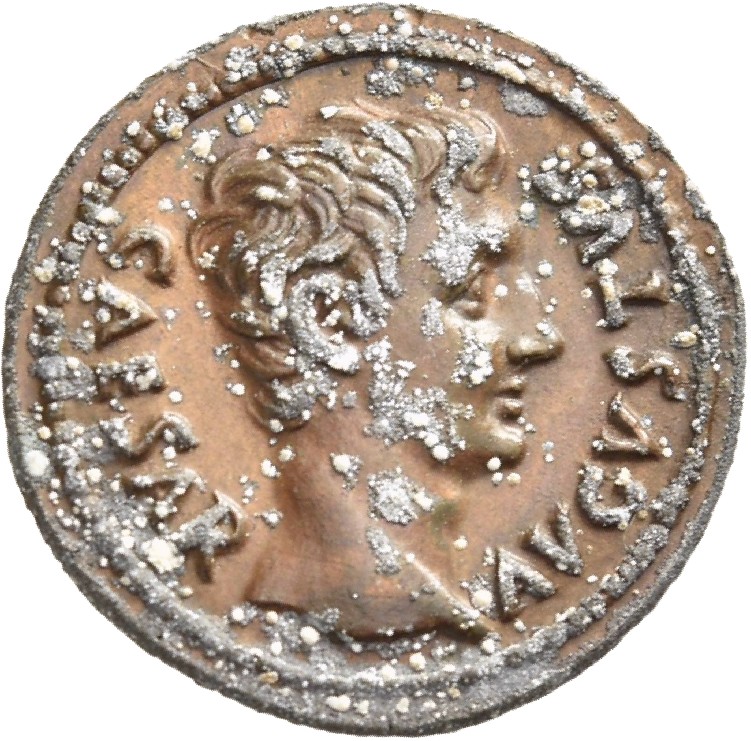 RIC I (second edition) Augustus 408 Augustus obverse, Head of Augustus, bare, right