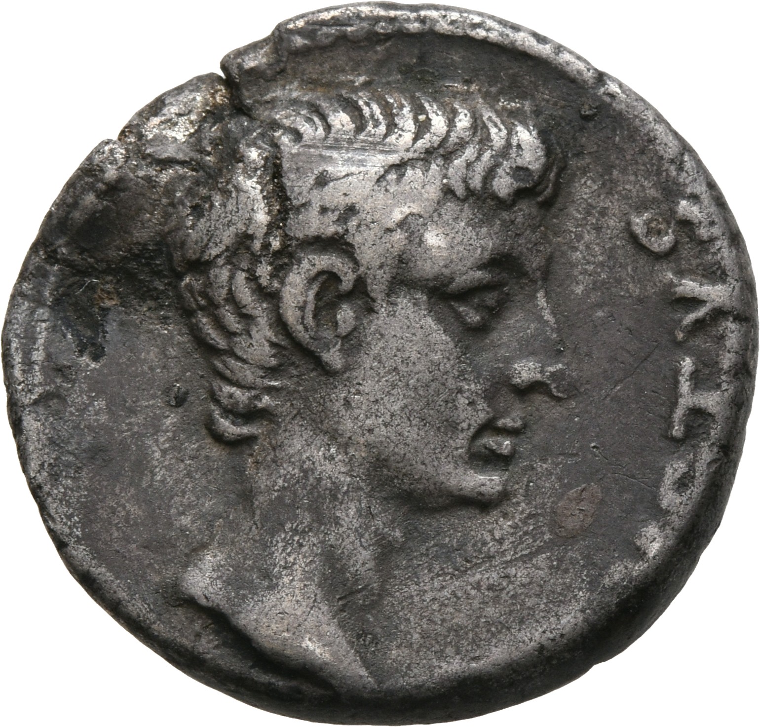 RIC I (second edition) Augustus 415 Augustus obverse, Head of Augustus, bare, right