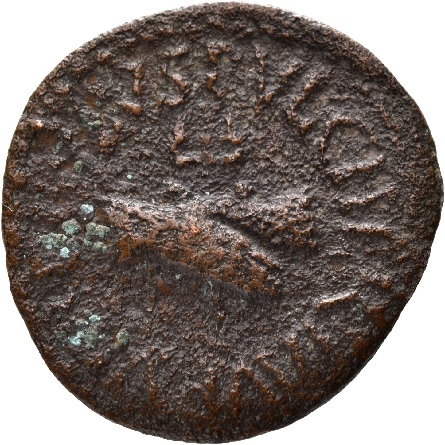 Augustus obverse — Clasped hands holding caduceus