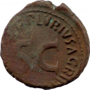 RIC I (second edition) Augustus 428 Augustus reverse — Legend surrounding S C