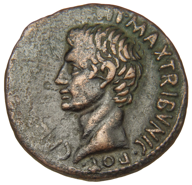 RIC I (second edition) Augustus 432 Augustus obverse, Head of Augustus, bare, left