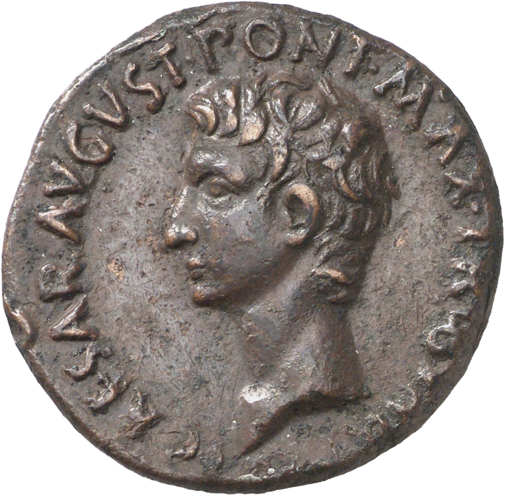 RIC I (second edition) Augustus 438 Augustus obverse, Head of Augustus, bare, left
