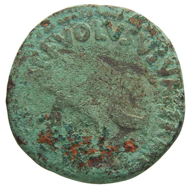 RIC I (second edition) Augustus 442 Augustus reverse, Legend surrounding S C