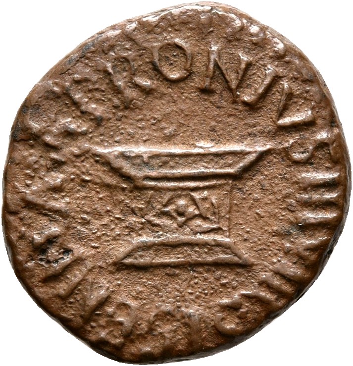 RIC I (second edition) Augustus 445 Augustus reverse, Legend surrounding S C