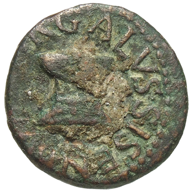 RIC I (second edition) Augustus 451 Augustus reverse, Legend surrounding S C